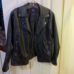 Gap faux leather jacket